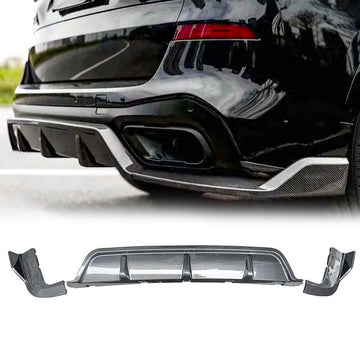 For 2019-2023 BMW X5 G05 M-Sport Rear Diffuser Carbon Fibre look